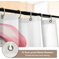 thumbnail image 4 of Shower Curtain Set 4 Piece for Bathroom Decoration, Butterflies and Flowers Bathroom Sets with 1 Fabric Shower Curtain and 3 Non-Slip Bathroom Rugs Accessories with Hooks, 4 of 8