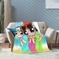 thumbnail image 6 of The Powerpuff Girls Bed Blanket Air Conditioner Quilt Ultra Soft Flannel Blanket All Season Fuzzy Blanket Reversible Fluffy Plush Blanket 80"X60", 6 of 8