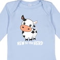 thumbnail image 4 of Inktastic New to the Herd Cute Cow Boys or Girls Long Sleeve Baby Bodysuit, 4 of 5