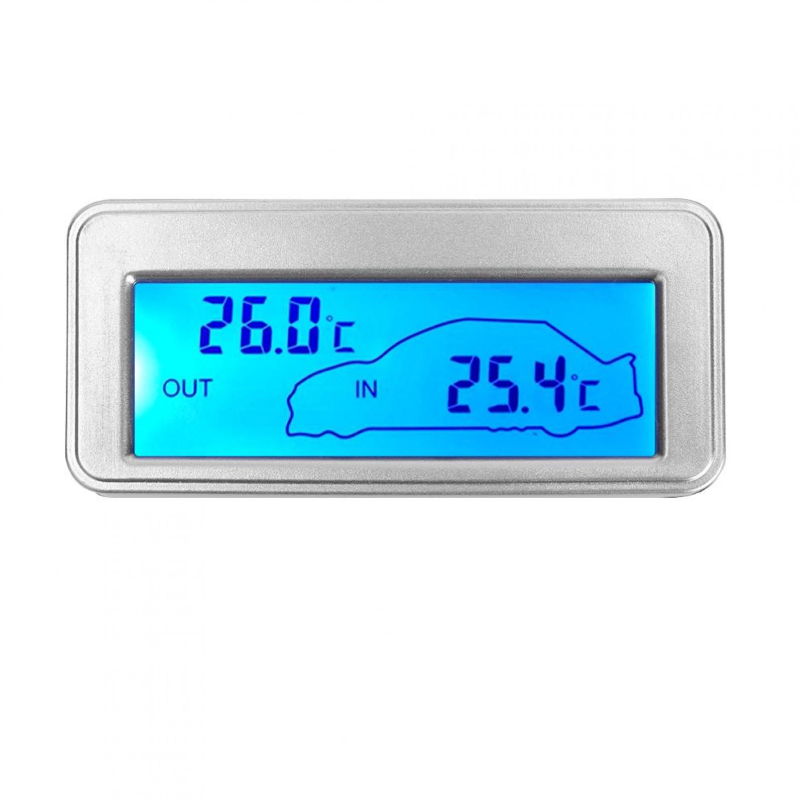 Fyydes 12V Thermometer,Car Digital 12V LCD Display Indoor Outdoor