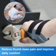 thumbnail image 3 of Velpeau CMC Thumb Brace for Women and Men for Osteoarthritis - with Shape-memory Restriction Splint, CMC Joint Stabilizer, Basal Thumb Arthritis Pain Relief and Support (Black, Left Hand, Large), 3 of 8