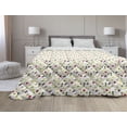 thumbnail image 1 of Fruits Down Alternative Comforter, Watercolor Fresh Watermelons Yummy Summer Food Harvest Paintbrush Display, Microfiber Quilt for All Season, 5 Sizes, Cream Red Jade Green, by Ambesonne, 1 of 3
