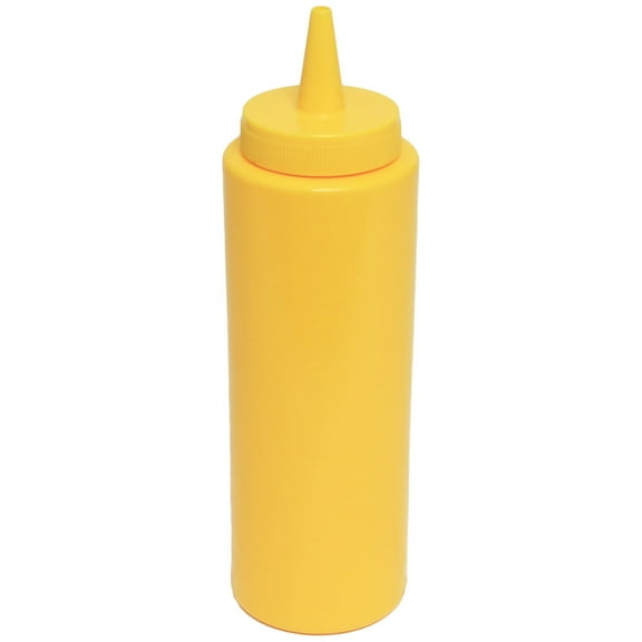 Excellante 8 oz squeeze bottle, yellow, comes in dozen