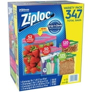 Ziploc Storage Bags, Various Sizes, 347 ct. ( 1 pack )