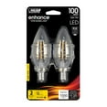 thumbnail image 4 of Feit Electric BPCTC100930CAFIL/2 100W Equivalent E12 Chandelier LED light bulbs; 2 pack, 4 of 4