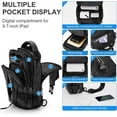 thumbnail image 5 of Mini Sling Bag for Men Women - Lightweight Crossbody Backpack, Multipurpose Shoulder Bag, Small Compact Chest Daypack for Travel Hiking Gym Sport Blue, 5 of 6