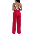 thumbnail image 3 of DYMADE Women Sweet Style Fresh Sweet Woven Fashion Cami Top Pants Casual Suit, 3 of 4