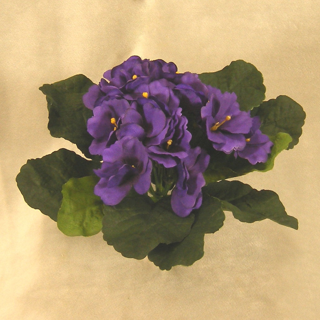 1 Pc, 8 Inch Artificial African Violet Bouquet As Perfect Piece For
