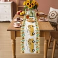 thumbnail image 2 of Yellow Sunflowers Table Runner 70 Inches, Summer Spring Botanical Truck Bees Check Bed Runner Dresser Scarves Tabletop for Indoor Outdoor Parties/Ceremony/Banquet, 13" x 70", 2 of 9