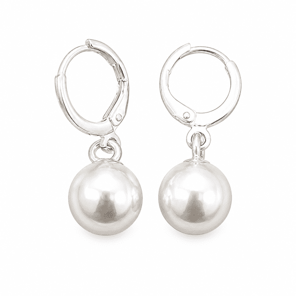 ELANZAA JEWELS Hoop Earrings Statement Simplicity, Silver, 1 Pair Earring