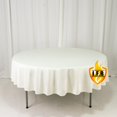 thumbnail image 4 of EfavormartFire Retardant 90" Round Scuba Polyester Tablecloth – Ivory, Wrinkle Free, Stain Resistant Table Cover, 4 of 4