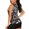 thumbnail image 3 of Lsque In Pizza We Crust Art Printed Workout Tank Tops for Women, Athletic Sports Tank Tops, Compression Sleeveless Dry Fit Shirts,Sleeveless Yoga Shirt-XX-Large, 3 of 9