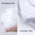 thumbnail image 4 of Peace Nest Soft Down Alternative Comforter, All Season Lightweight Quilted Comforter with Corner Tabs, Embossing Jacaqurd Hotel Duvet Insert for Bedroom, 4 of 6