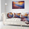 thumbnail image 3 of Designart Beautiful Waves under Cloudy Sky - Seashore Throw Pillow - 12x20, 3 of 5