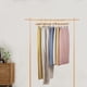 thumbnail image 5 of Nature Smile - Perchas de madera maciza de loto para pantalones, perchas inferiores, perchas para pantalones vaqueros, perchas para faldas con 2 clips ajustables, gancho antioxidante, paquete de 10 (n, 5 of 5
