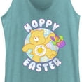 thumbnail image 2 of Women's Care Bears Hoppy Easter Funshine  Racerback Tank Top Tahiti Blue X Small, 2 of 4