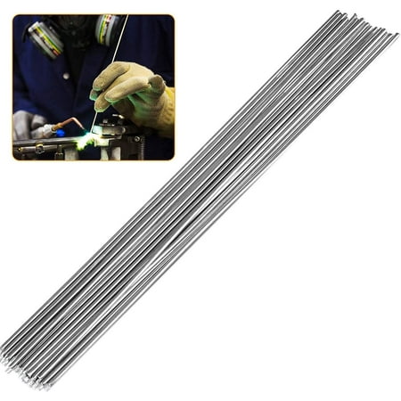 

Aluminum Welding Rods 20-Pack Universal Low Temperature Aluminum Welding Cored Wire for Electric Power Chemistry Food Silver 0.08 x 20in/2 x 500mm