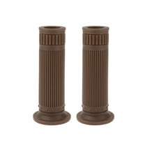 Unique Bargains 7/8" 22mm 15/16" 24mm Universal Motorcycle Hand Grips Cover Non Slip TPU Handlebar End Grips for Motorcycle Scooter Bicycle ATV Dark Brown 1 Pair