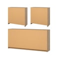 thumbnail image 2 of Tvilum Studio 3-Piece Bedroom Set - 6 Drawer Double Dresser And Chest Set Of 2, Jackson Hickory, 2 of 11