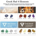 thumbnail image 3 of 35PCS Healing Crystals Stones Set, 7 Rough & Tumbled Chakra Stones, 80g Crushed Stones,Necklace, 8 Magic Candles, 7 Paper/Sage/Feather/Salt, Wooden Grid and Box for Beginners Meditation Yoga, 3 of 6