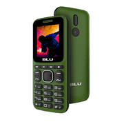 BLU Z4 Music Z250 GSM Unlocked 1.8" Dual Sim FM Radio Flashlight Cellphone - Green