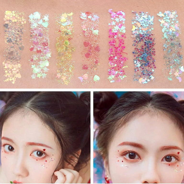 Seven-color Eyeshadow Palette Diamond Shaped Glitter Powder