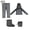 Black3, variant on IFRINID Outdoor Mosquito Repellent Mesh Clothing Set-4-Piece Bug Protection Suit With Hooded Jacket, Pants, Gloves and Foot Covers for