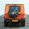 thumbnail image 2 of Fotbe Ocean Coral Turtle Spare Tire Cover Thickening Universal Fit for Jeep, Trailer, RV, SUV, Truck, Tough Tire Wheel Soft Cover-14 inch, 2 of 8