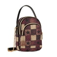 thumbnail image 7 of FORMRS Crossbody Bag for Women Quilted Travel Shoulder Cell Phone Purse with Chain Strap Handbag, Star Spangled Squares, 7 of 7