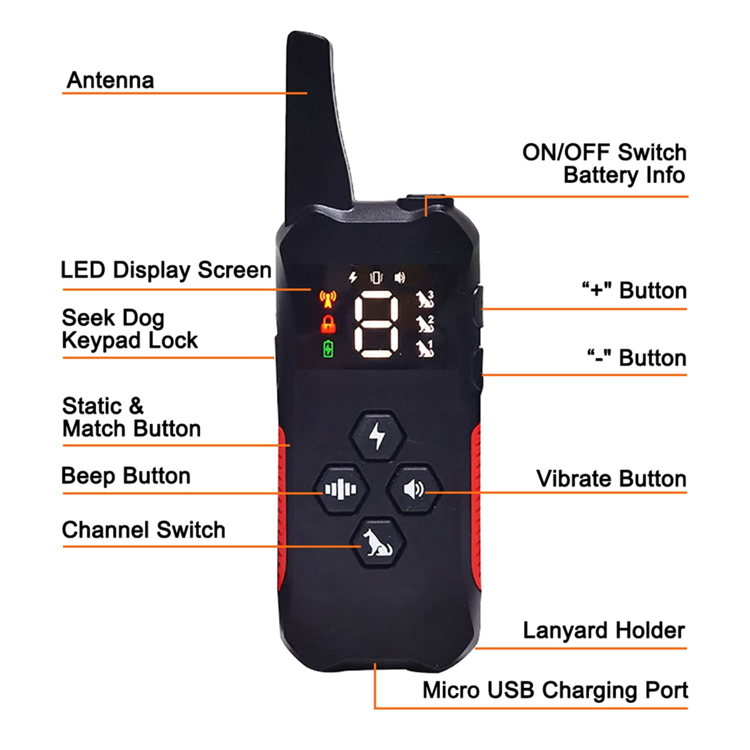 Pefilos Remote Training Collar - 500 Yard (1420 FT) Range - Collar Fits Medium or Large Dogs - Choose from Tone, Vibration, or 8 Levels of Static Stimulation for Training Off Leash Dogs, Black Pefilos Remote Training Collar - 500 Yard (1420 FT) Range - Collar Fits Medium or Large Dogs - Choose from Tone, Vibration, or 8 Levels of Static Stimulation for Training Off Leash Dogs, Black