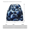thumbnail image 3 of Bingfone Men Women Slouch Beanie Blueberry Print Cap Hip-Hop Hat Headwear Hats Turban Unisex, 3 of 8