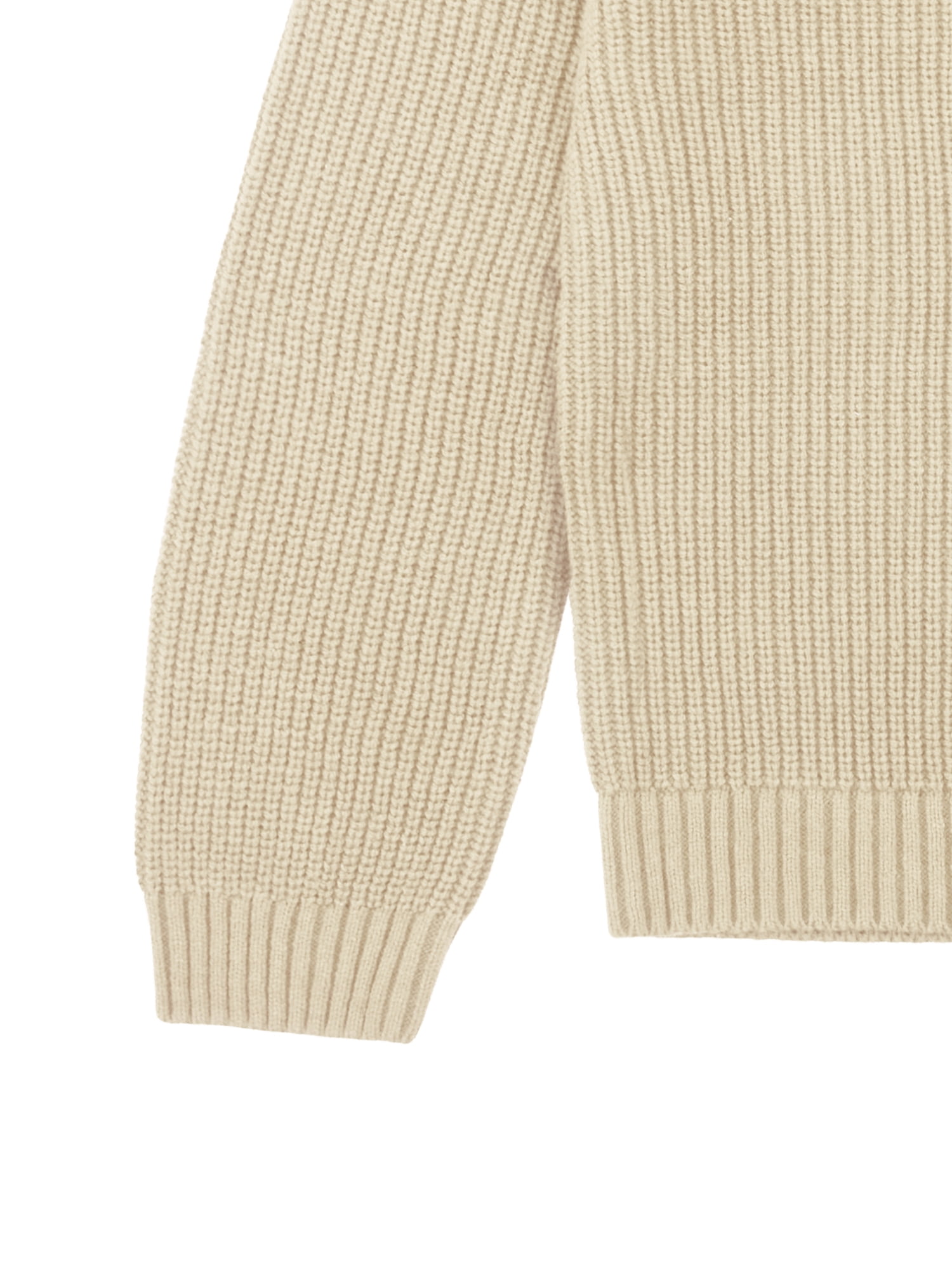 Wonder Nation Boys Quarter Zip Sweater with Long Sleeves, Sizes 4-18