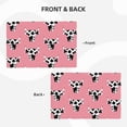 thumbnail image 4 of Placemats Set of 4 / 6, cute cow head pink print Placemats for Dining Table Indoor/Outdoors Heat Resistant Washable Placemats 18" x 12", 4 of 8