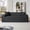 Dark Gray, variant on Modern 3 Seater Sofa, Dark Gray Corduroy Couch, Small Space, No Assembly