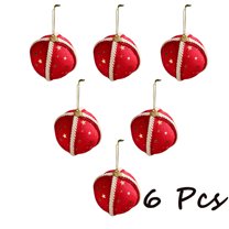 Tarmeek 6Pcs Christmas Ball Ornaments for Xmas Christmas Tree, 3.15 Inch Foam Ball Shatterproof Pendant Christmas Tree Decorations Hanging Ball for Holiday Party Christmas Decoration