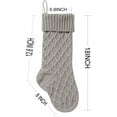 thumbnail image 3 of CPDD Cable Knit Christmas Stockings 18 Inches Large Size Classic Decorations Gift Set of 4 18''+gray*4, 3 of 3