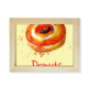 thumbnail image 1 of Acuarela pintada a mano donut naranja postre Escritorio de madera Arte Pintura 6x8 pulgadas marco de foto foto, 1 of 4