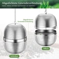 thumbnail image 2 of Shisuyan 1 Pc Durable Stainless Steel Tea Strainer Hanging Tea Infuser Tea Strainer (Silver), 2 of 8