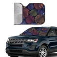 thumbnail image 3 of Kdxio Colorful Shells Print Front Windshield Sun Shade,Folding Auto Sunshade for Car Truck SUV-Small, 3 of 7