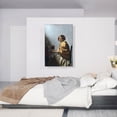thumbnail image 2 of ARTCANVAS A Young Woman Seated At The Virginals 1672 Canvas Art Print by Johannes Vermeer - Size: 40" x 26" (0.75" Deep), 2 of 9