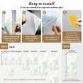 thumbnail image 6 of Summer Botanical Window Privacy Film, Green Tropical Palm Leaves Watercolor Static Cling UV Sun Blocking Heat Control Window Tint Day and Night, Non-Adhesive One Way Privacy Cover 17.7''x39.3'', 6 of 7