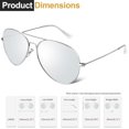 thumbnail image 3 of Gafas de sol Joopin Trendy All Silver Polarized UV400 para mujer, 3 of 6