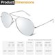 thumbnail image 3 of Gafas de sol Joopin Trendy All Silver Polarized UV400 para mujer, 3 of 6