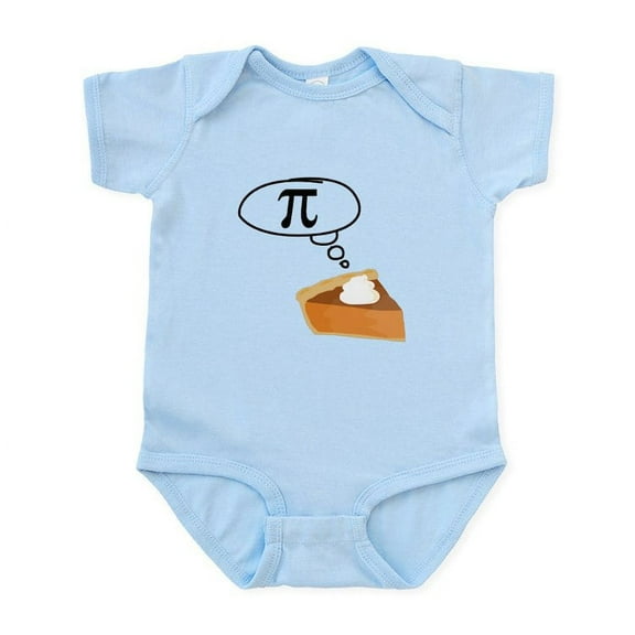 CafePress - Pumpkin Pie Pi Math Humor Body Suit - Baby Light Bodysuit, Size Newborn - 24 Months