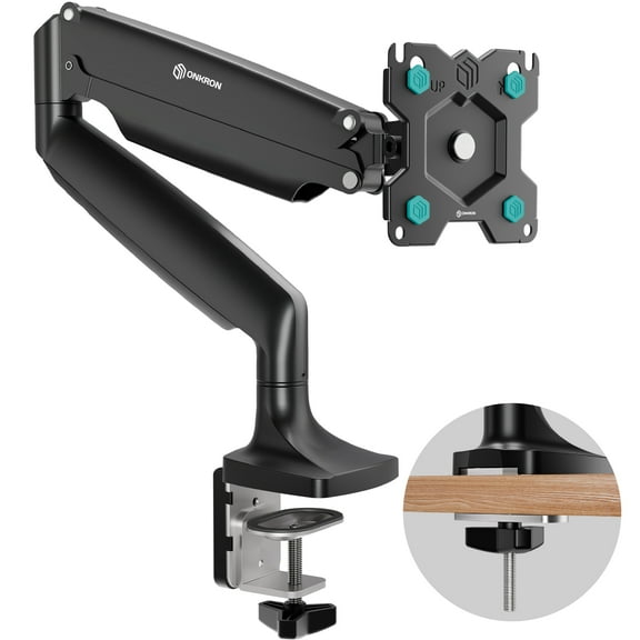 ONKRON Articulating Monitor Mount for 13”-32” Monitors up to 19.8 lbs, Gas Spring Arm, max VESA 100x100