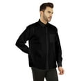 thumbnail image 3 of Bestman Long Sleeve Cotton Flex Shirt For Mens Button Downt W/ Patch Pocket Office Wear, 3 of 7