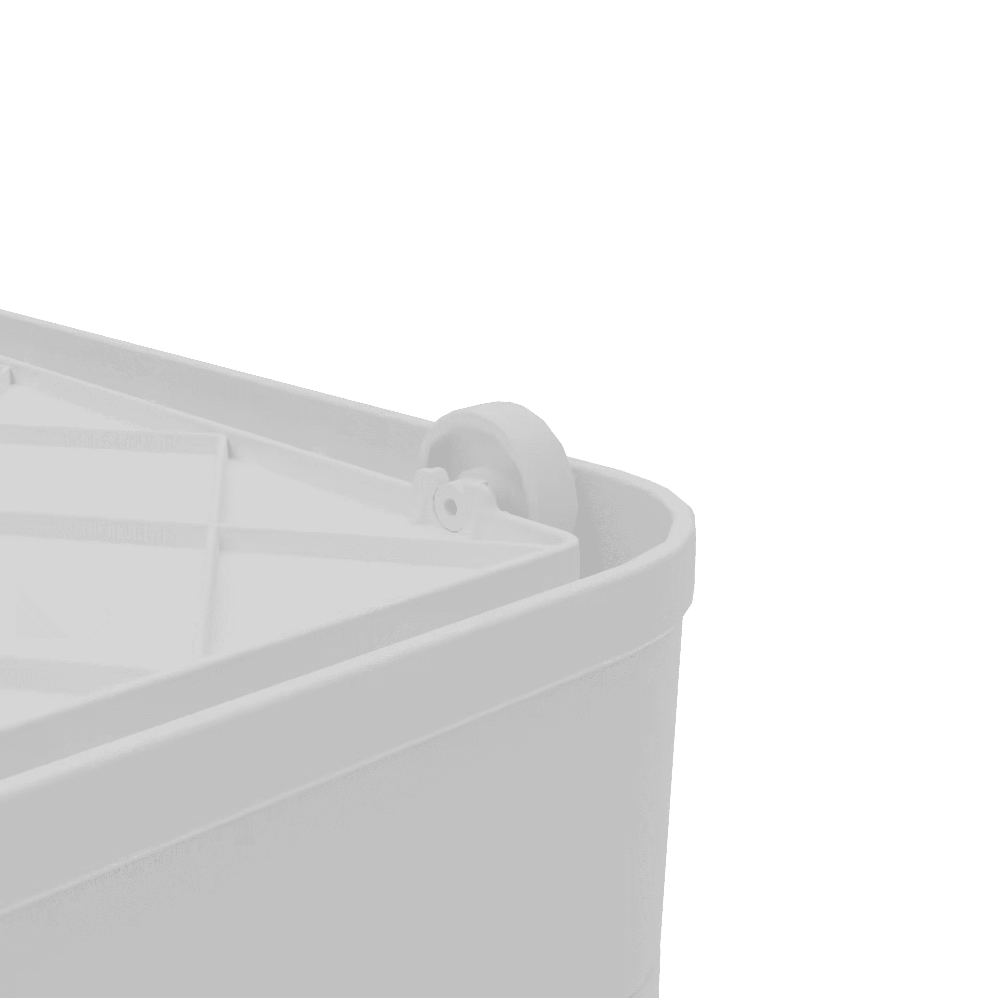 506QT 4-Pack Transparent Stackable Storage Bins with Wheels, Black