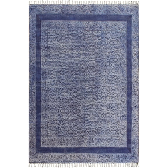 Casavani Living Room Mat Garden Yoga Area Rug, Blue 2x3 feet