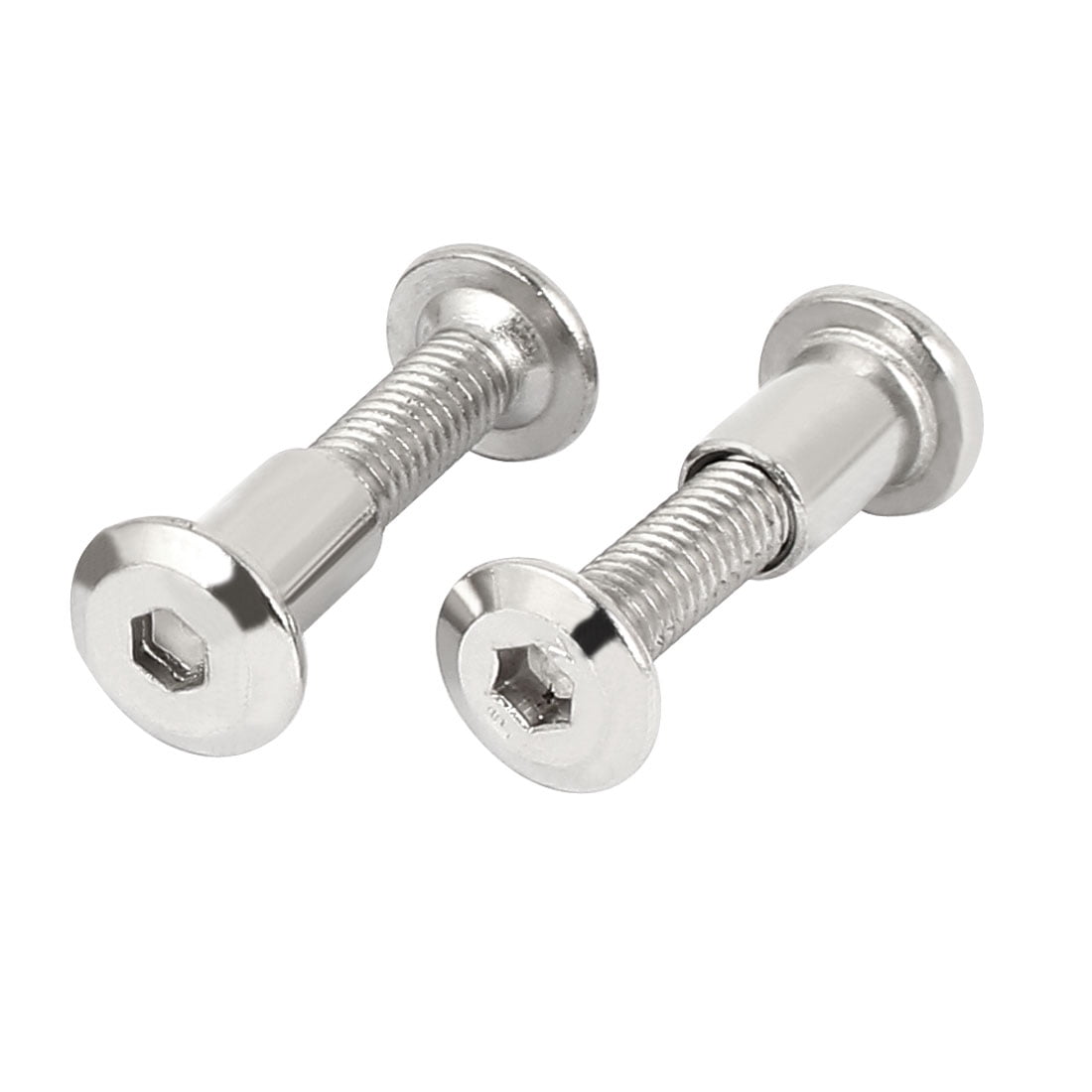 M6 x 25mm Hex Socket Head Nut Countersunk Screw Bolt 10 Sets Walmart