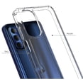 thumbnail image 2 of Clear Case for Moto G Stylus 4G 2022, Aquaflex Semi-Flexible TPU [Shock Absorbing] Transparent Phone Cover for Motorola G Stylus 4G (2022), 2 of 6